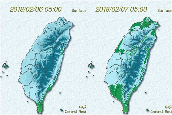 ▲▼霸王再臨？寒流周末快閃　日本氣象協會奇預測「台北剩4度」。（圖／中央氣象局）