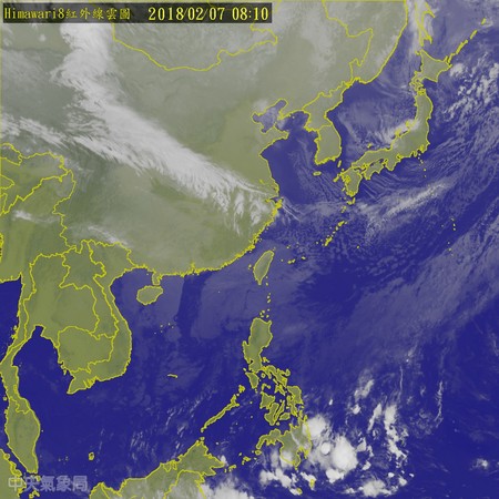 今明兩天冷空氣已經小幅減弱，但是水氣再增多，體感溫度又轉濕冷。（圖／中央氣象局）