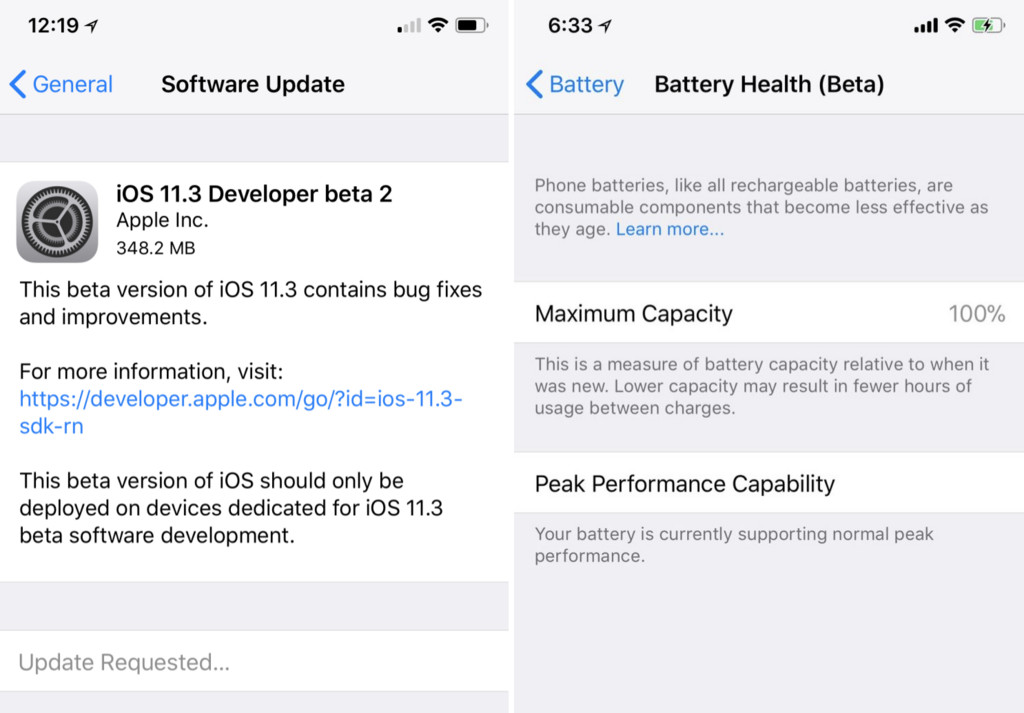 iOS 11.3 第二测试版本释出 确认提供电池健康