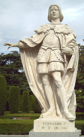 ▲▼西班牙馬德里的國王斐迪南二世（Ferdinand of Aragon）雕像。（圖／翻攝自維基百科）