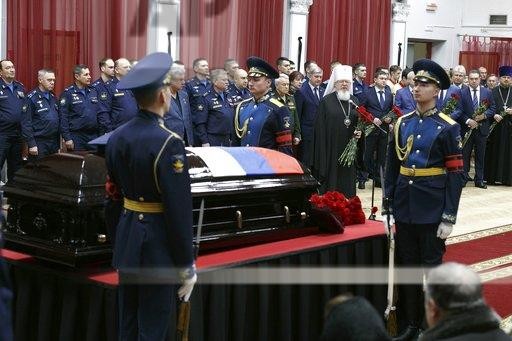 ▲ 多達3萬名俄羅斯軍方高層與民眾出席葬禮。（圖／達志影像／美聯社）