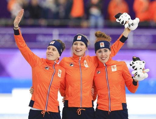 ▲荷蘭包辦平昌冬奧競速滑冰女子3000公尺前三名       。（圖／達志影像／美聯社）