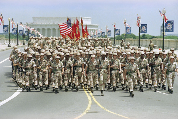 ▲▼美國1991年舉辦的全國勝利閱兵(National Victory Parade)。（圖／達志影像／美聯社）