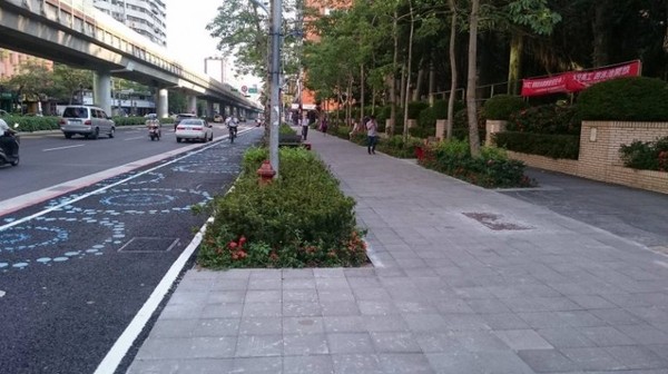 ▲▼復興南路自行車道。（圖／北市新工處提供）