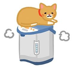 電器是喵汪的暖暖包？！小心低溫燙傷！。（圖／毛起來 MaoUp）