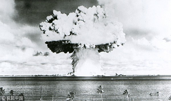 ▲▼美軍於二戰結束後，在馬紹爾群島進行了共67次核試驗。（圖／CFP）