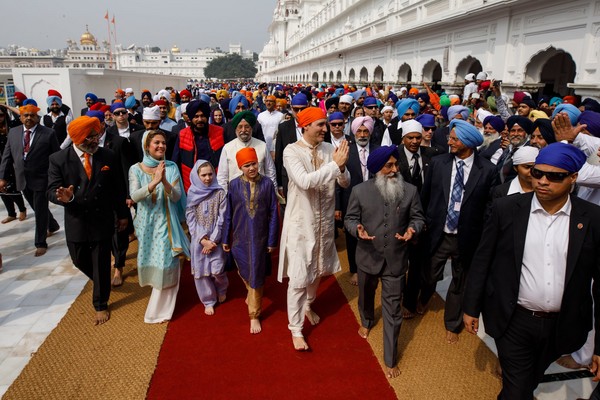 ▲加拿大總理杜魯道展開首次訪印度行程。（圖／取自臉書／Justin Trudeau）