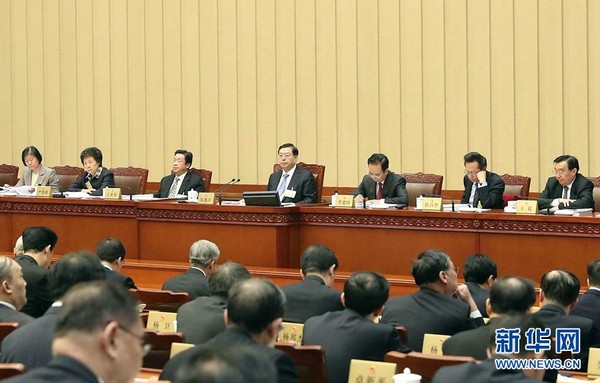 ▲▼23日十二屆全國人大常委會第三十三次會議在北京人民大會堂開幕             。（圖／翻攝自新華網）