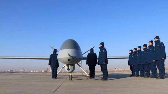 中國最新翼龍-2迅速裝備中國空軍無人機部隊，該無人機的型號代號隨之變成WD-1K型。（圖／翻攝自大陸網站）
