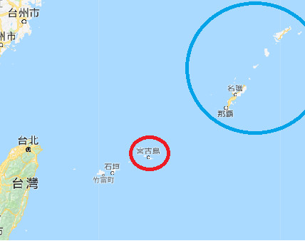 ▲▼ 宮古海峽。（圖／翻攝自Google map）