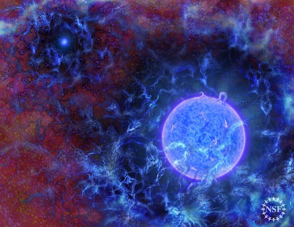 ▲▼科學家發現最早恆星訊號。（圖／翻攝自NSF官網）