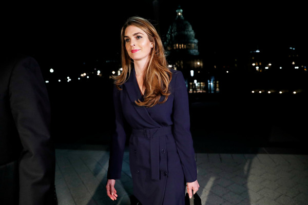 ▲▼ 美國總統川普最信任的白宮聯絡室主任希克斯（Hope Hicks）2月27日赴眾議院就通俄案作證，隔天就閃電請辭。（圖／路透）