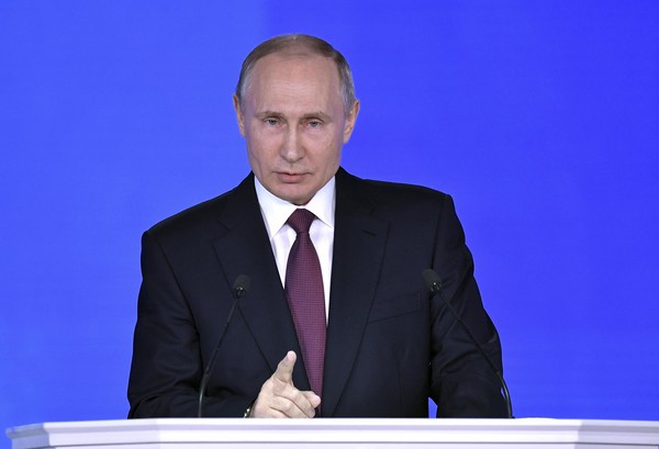 ▲▼ 俄羅斯總統普丁（Vladimir Putin）1日發表年度國情咨文。（圖／路透）