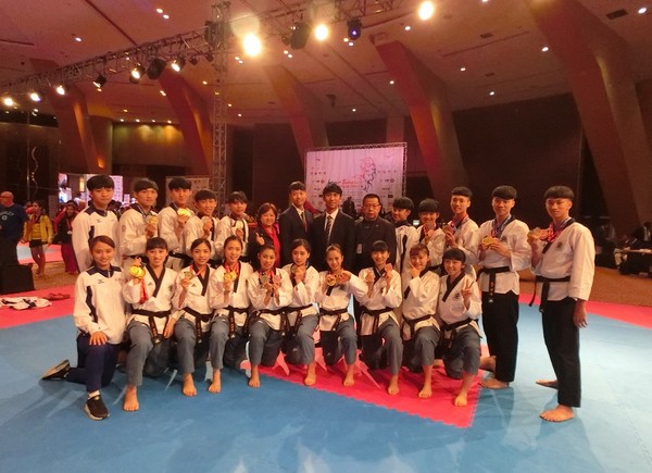 ▲中華隊參加馬來西亞跆拳道品勢公開賽        。（圖／中華隊）