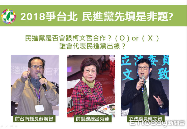 ▲2018爭台北  民進黨先答是非題?。（圖／要聞中心製）