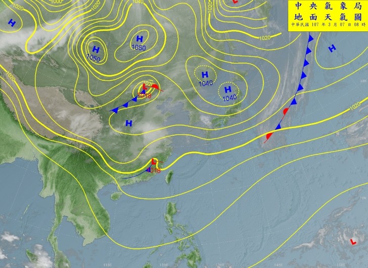 天氣圖。（圖／氣象局）