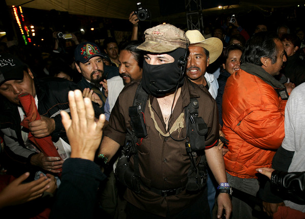 ▲▼薩帕塔民族解放軍(Zapatista National Liberation Army)領袖——副總司令馬可斯(Subcomandante Marcos)。馬科斯,查巴達,墨西哥原住民,墨西哥印地安人（圖／美聯社）