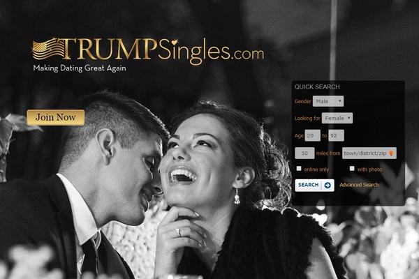 ▲▼專為川普支持者設計的約會網站。（圖／翻攝自trumpsingles.com網站）