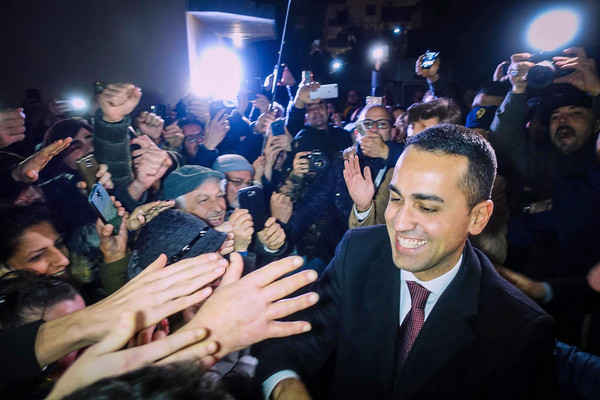 ▲▼義大利民粹、反體制政黨「五星運動」(5-Star Movement)領袖迪馬尤(Luigi Di Maio)。（圖／達志影像／美聯社）