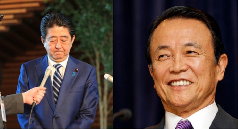 ▲▼ 安倍晉三 麻生太郎。（圖／達志影像／美聯社）