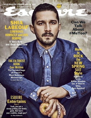 西亞李畢福（Shia LaBeouf）。（圖／《君子》雜誌封面）