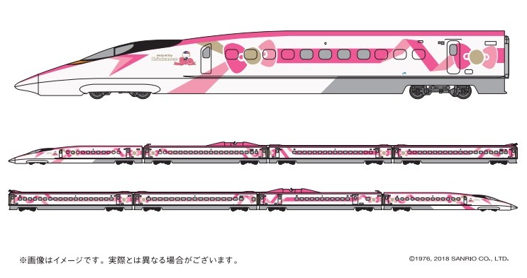 ▲▼JR西日本新幹線500系列車將於今年5月改成「Hello Kitty」主題。（圖／翻攝自JR西日本官網）