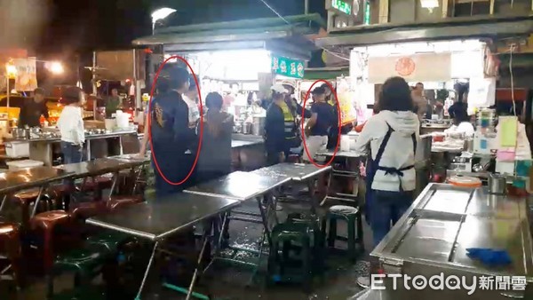 ▲▼愛玉豆花無法降火，2男夜市內互毆遭警制止。（圖／記者莊雅婷翻攝）