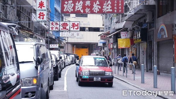 ▲計程車,的士,香港街頭,香港街景,香港,Toyota,皇冠車。（圖／記者謝婷婷攝）