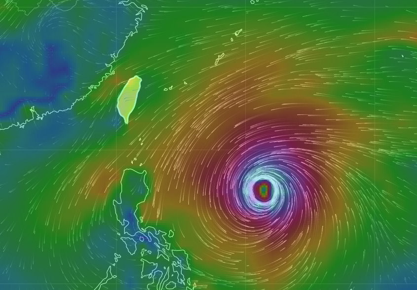 鯉魚颱風。（圖／氣象局）