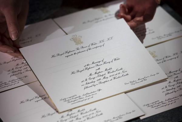 ▲▼哈利王子婚禮請柬。(圖／翻攝自Kensington Palace推特)