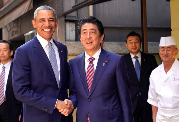 ▲歐巴馬、安倍晉三。（圖／路透社）