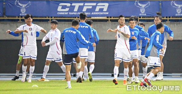 ▲中華男足練球。（圖／記者張克銘攝）