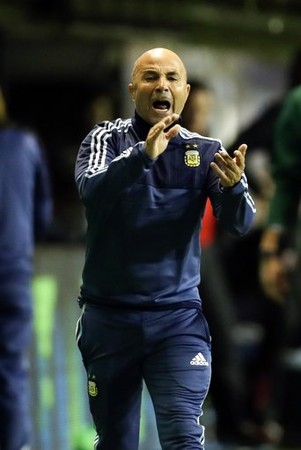 ▲阿根廷主帥桑保利是一位相當熱情的教練。（圖／達志影像／美聯社）