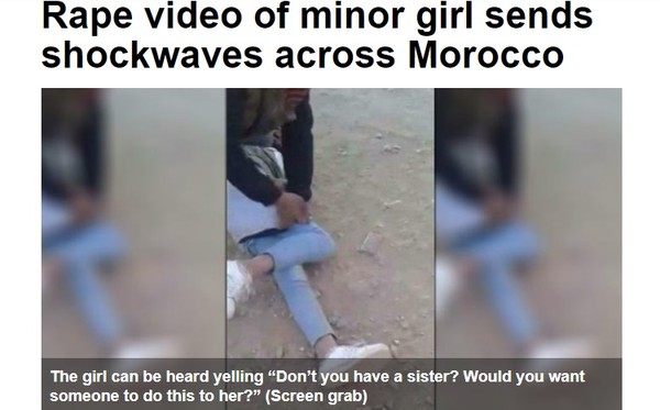 ▲摩洛哥少女遭性侵。（圖／翻攝自阿拉伯衛星電視台）