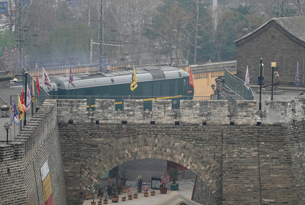 ▲▼北韓最高領導人金正恩訪北京的專屬列車。（圖／路透社）