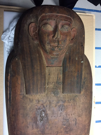 ▲▼ 澳洲尼克爾森博物館（Nicholson Museum）150年古埃及「空棺」，驚現2500年歷史木乃伊遺骸。（圖／路透社）