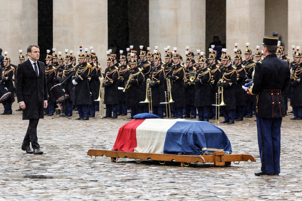 ▲▼法國舉行國葬，表揚英勇拯救人質的憲兵軍官。（圖／路透社）