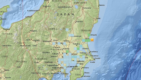 ▲▼日本地震。(圖／翻攝自美國地質調查所) 