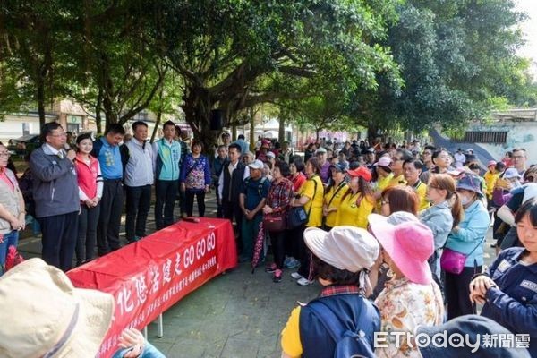 ▲桃園市龜山區大湖里集會所，舉辦「節能減碳綠化悠活健走GOGOGO」。（圖／桃園市政府提供）