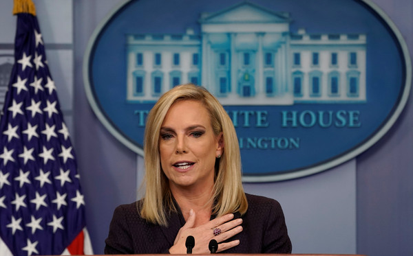 美國國土安全部長尼爾森（Kirstjen Nielsen）。（圖／路透）