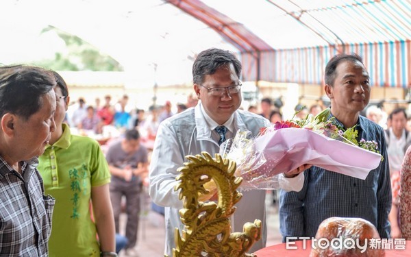 ▲鄭文燦出席鄭大模公祠祭祖表示，市府將持續將「道東堂」保存活化。（圖／桃園市政府提供）