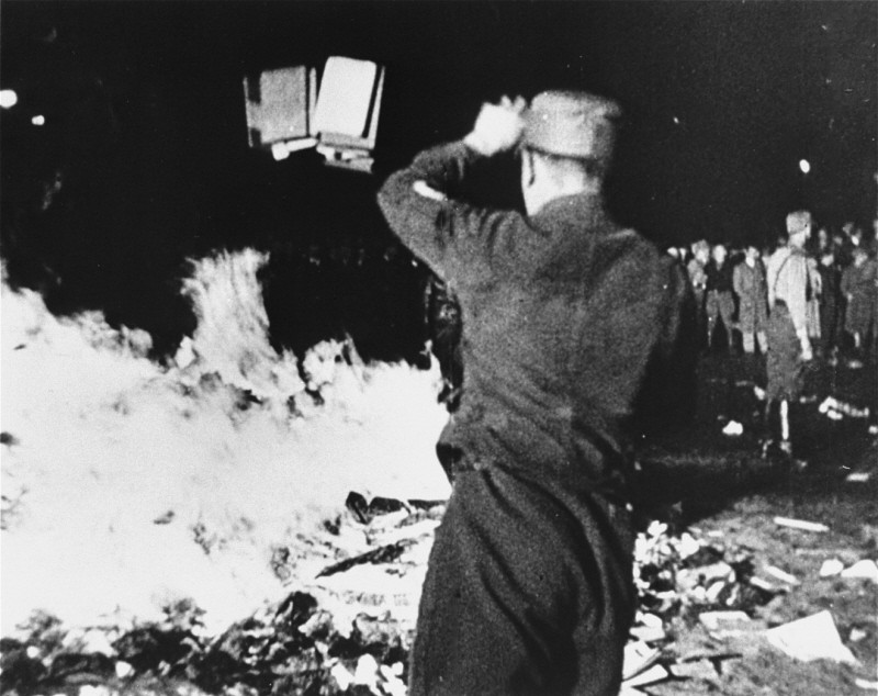 ▲▼1933年納粹焚書行動（圖／翻攝自Wikipedia）
