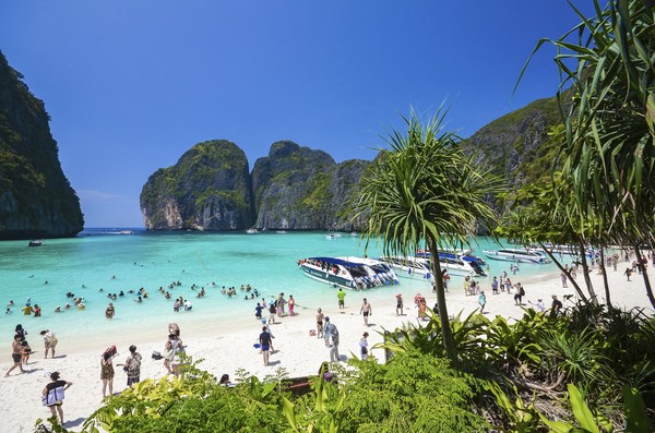 ▲▼泰國批批島Maya Bay。（圖／達志影像／美聯社）