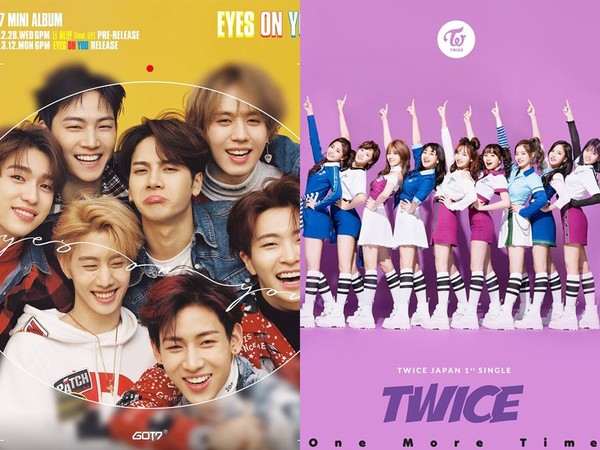 ▲GOT7、TWICE。（圖／翻攝自JYP臉書）