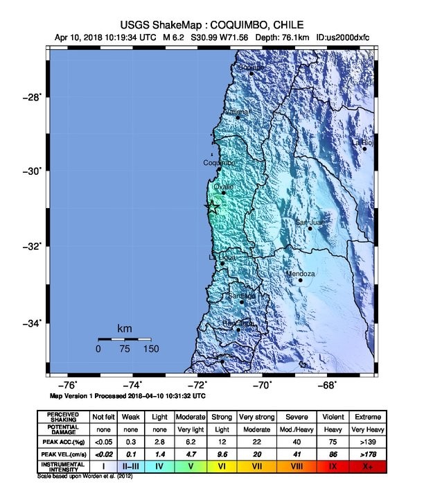 ▲▼智利發生規模6.2地震！突然狂搖　阿根廷也有感。（圖／翻攝USGS）