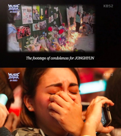 ▲SHINee在南美洲人氣很高，他們曾在4年前到訪智利舉辦演唱會，歌迷想起鐘鉉全哭慘。（圖／翻攝自KBS）