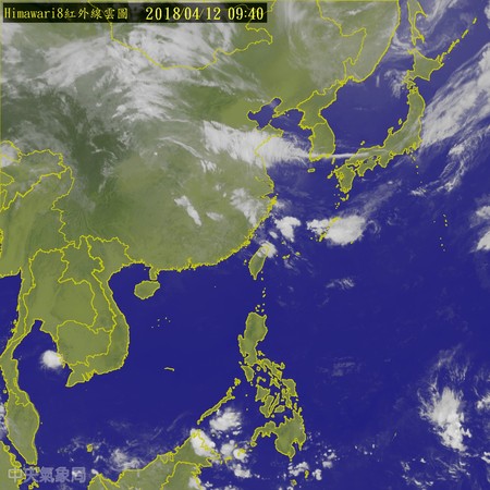 ▲▼今起台灣水氣增加，留意陣雨及山區午後雨。（圖／中央氣象局）