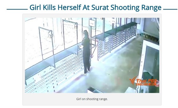 23歲女擔心無法畢業　射擊場租9mm手槍自轟爆頭。（圖／翻攝自Buriram Times網站）