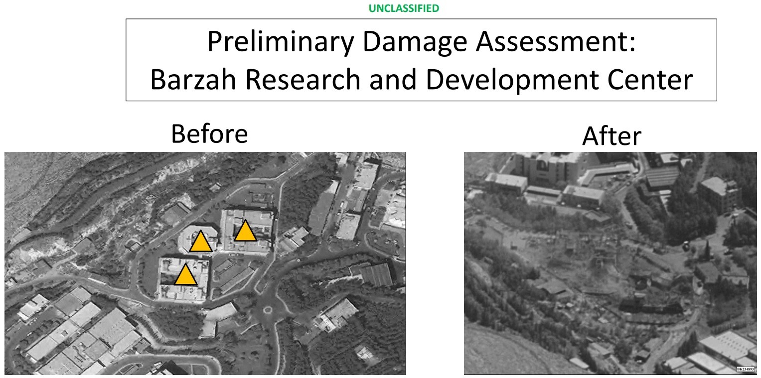 ▲▼76枚導彈攻擊了疑似在研發化武的大馬士革巴爾札赫區（Barzah）科學研究中心，其中包括57枚戰斧巡弋飛彈，和19枚AGM-158B JASSM-ER型聯合空對地距外飛彈。（圖／翻攝自美國國防部）