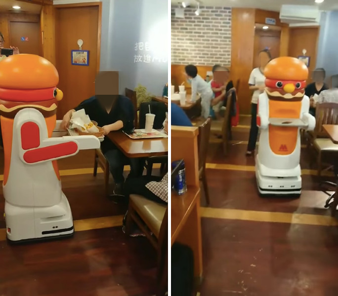 ▲摩斯漢堡機器人 。（圖／取自網路）